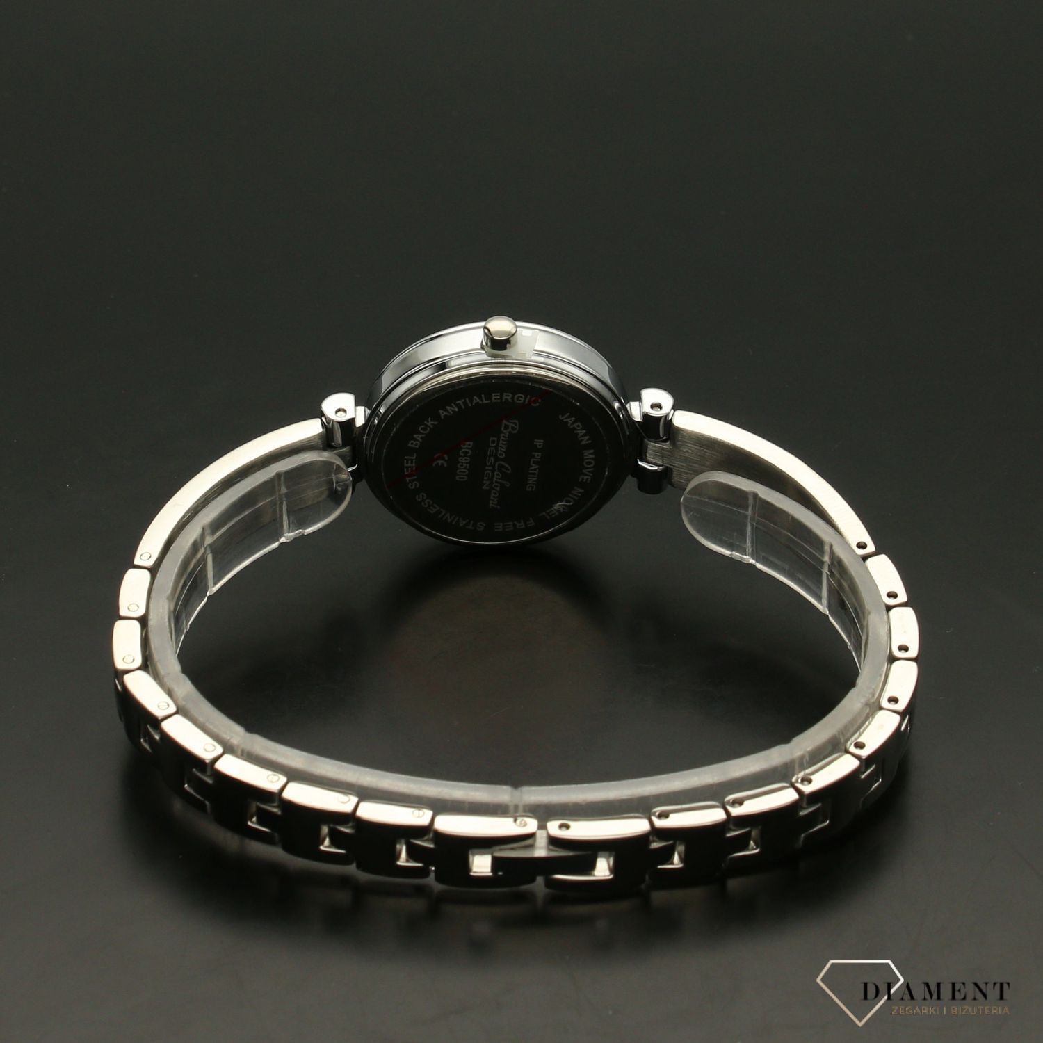 Zegarek damski BRUNO CALVANI srebrny pełowa tarcza BC9500 SILVER. Złoty zegarek damski z piękną biała tarczą perłową. Zegarek damski zachowany w eleganckiej kolorystyce. Zegarek damski w srebrnej kolorystyce (2).jpg